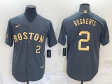 Copy Men's Boston Red Sox #2 Xander Bogaerts 2022 All-Star Charcoal 2022 All-Star Jersey