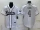 Men's Las Vegas Raiders #4 Derek Carr White Baseball Jersey