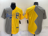 Men's Boston Red Sox Blank Grey/Yellow Game Jersey