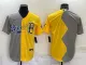 Men's Boston Red Sox Blank Grey/Yellow Game Jersey