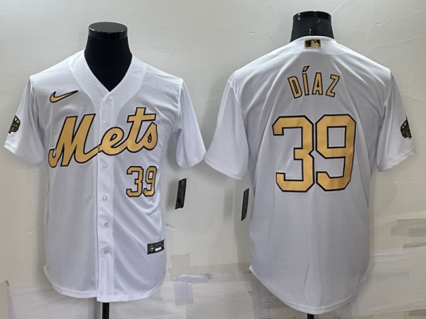 MLB New York Mets #39 Edwin Díaz 2022 All-Star White Jersey