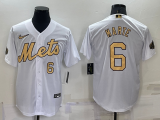 Copy MLB New York Mets #6 Starling Marte 2022 All-Star White Jersey