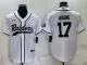 Men's Las Vegas Raiders #17 Davante Adams White Baseball Jersey