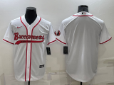 Men's Tampa Bay Buccaneers White Baseball Nike Jersey