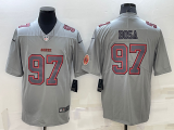 Men's San Francisco 49ers #97 Nick Bosa Grey Atmosphere Fashion Limited Jersey