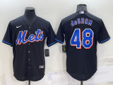 MLB New York Mets #48 Jacob deGrom Black Game Nike Jersey