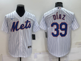 MLB New York Mets #39 Edwin Díaz White Game Jersey