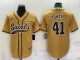 Men's New Orleans Saints #41 Alvin Kamara Gold Blank Baseball Nike Jersey