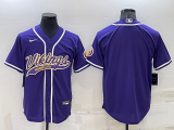 Men's Minnesota Vikings Purple Baseball Nike Jersey
