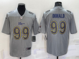 Men's Los Angeles Rams #99 Aaron Donald With Patch Atmosphere Fashion Limited Jersey