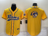 Men's Los Angeles Rams Gold Baseball Nike Jersey