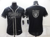 Men's Las Vegas Raiders Blank Black Flex Base Elite Jersey