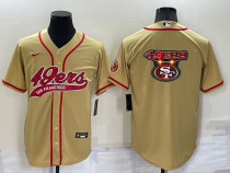 Men's San Francisco 49ers Blank Gold Baseball Nike Jersey