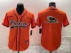 Men's Denver Broncos Blank Orange Baseball Nike Jersey