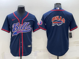 Men's Buffalo Bills Blank Blue Baseball Nike Jersey