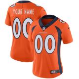 Women's Denver Broncos Orange Customized Vapor Untouchable Limited Jersey
