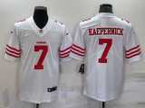 Men's San Francisco 49ers #7 Kaepernick 2022 New White Vapor Untouchable Limited Jersey