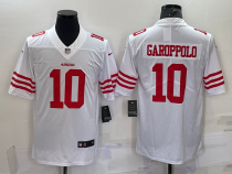 Men's San Francisco 49ers #10 Garoppolo 2022 New White Vapor Untouchable Limited Jersey