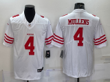 Men's San Francisco 49ers #4 Muliens 2022 New White Vapor Untouchable Limited Jersey