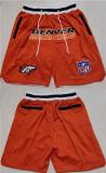 Men's Denver Broncos Orange Shorts