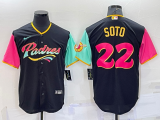 MLB San Diego Padres #22 Juan Soto 2022 Black City Connect Jersey