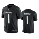 Men's New York Jets #1 Sauce Gardner Black Vapor Untouchable Limited Stitched Jersey