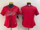 Women San Francisco 49ers Blank Red Baseball Jersey