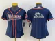 Women Denver Broncos Blank Blue Baseball Nike Jersey