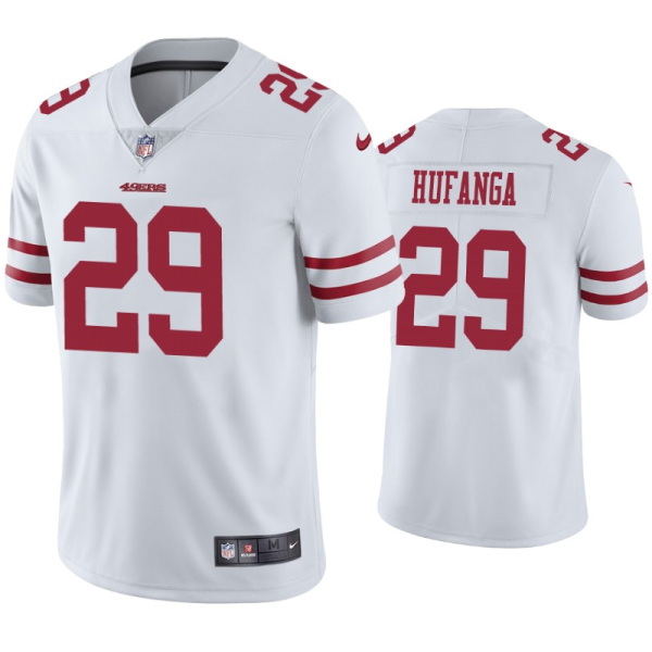 Men's San Francisco 49ers #29 Talanoa Hufanga White Vapor Untouchable Limited Jersey