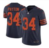 Men's Chicago Bears #34 Walter Payton Blue with Orange Letters Vapor Untouchable Limited Jersey