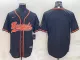 Men's Cincinnati Bengals Blank Black Baseball Jersey
