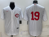 MLB Cincinnati Reds #19 Joey Votto White 2022 Field Of Dreams Jersey