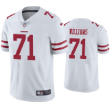 Men's San Francisco 49ers #71 Trent Williams White Vapor Untouchable Limited Jersey