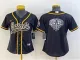 Women New Orleans Saints Black Team Big Logo With Patch Baseball Nike Jersey