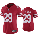 Women San Francisco 49ers #29 Talanoa Hufanga Red Vapor Untouchable Limited Jersey