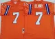 NFL Denver Broncos #7 Elway Orange Throwback New Style Jersey