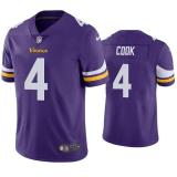 Men's Minnesota Vikings #4 Dalvin Cook Purple Vapor Untouchable Limited Jersey