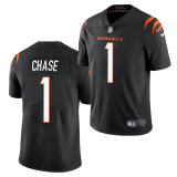 Youth Cincinnati Bengals #1 Ja'Marr Chase Black Vapor Limited Jersey