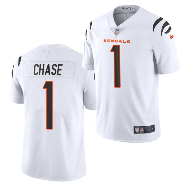 Youth Cincinnati Bengals #1 Ja'Marr Chase White Vapor Limited Jersey