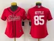 Women San Francisco 49ers #85 George Kittle Red Baseball Jersey