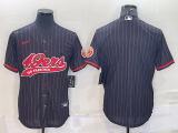 Men's San Francisco 49ers Blank Black Baseball Nike Jersey