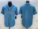Men's Carolina Panthers Blank Blue Baseball Nike Jersey