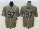 Men's San Francisco 49ers #97 Nick Bosa 2022 Olive Salute To Service Limited Jersey
