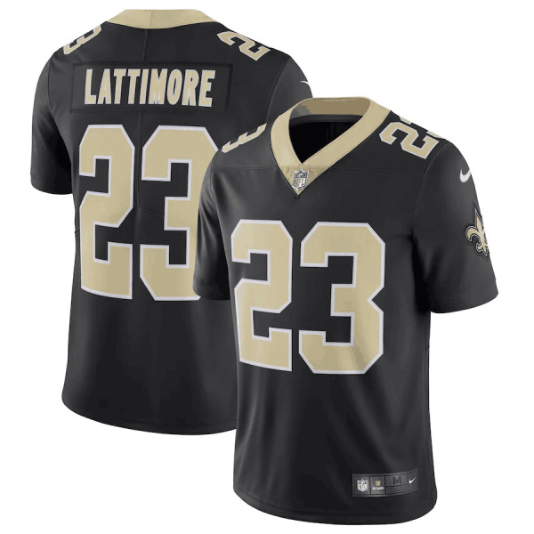 NFL New Orleans Saints #23 Lattimore Black Vapor Untouchable Limited Jersey