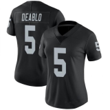 Women Las Vegas Raiders #5 Divine Deablo Black Vapor Untouchable Limited Jersey