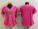 Women Los Angeles Rams Blank Pink Baseball Jersey