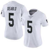 Women Las Vegas Raiders #5 Divine Deablo White Vapor Untouchable Limited Jersey