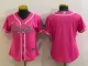 Women Las Vegas Raiders Blank Pink Baseball Jersey