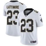 NFL New Orleans Saints #23 Lattimore White Vapor Untouchable Limited Jersey