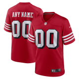 Men's Nike San Francisco 49ers Alternate Scarlet Customized Jersey